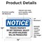 Signmission Private Property Dot No Trespass Solicit OSHA Notice Sign, Vinyl Decal, 14in W x 10in L, 2PK OS-2PACK-NS-D-1014-L-17828 - alternate 3